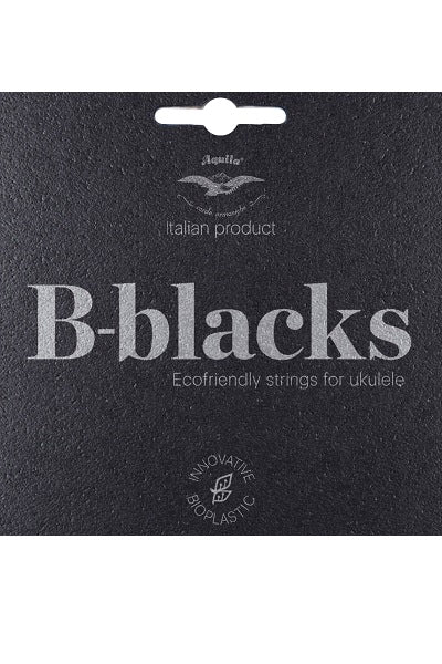 Jeu de cordes Ukulélé AQUILA B-BLACK 181U Soprano / Concert – Do GCEA – Sol grave