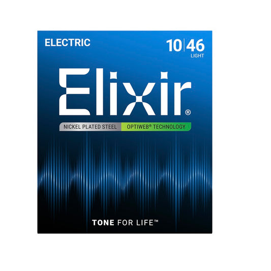 Jeu de cordes guitare électrique ELIXIR 19052 OPTIWEB Light 10-46