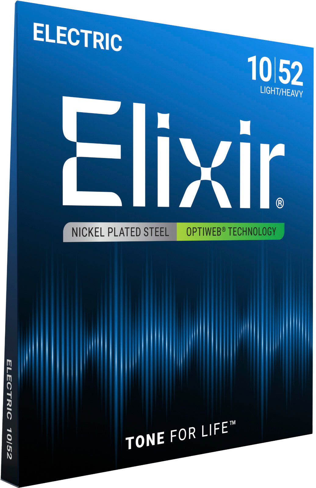 Jeu de cordes guitare électrique ELIXIR 19077 OPTIWEB Light-Heavy 10-52