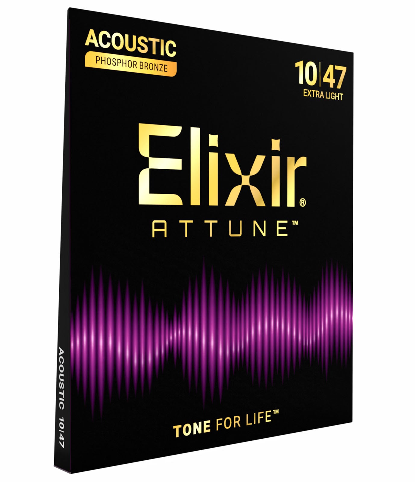 Jeu de Cordes Guitare Acoustique Elixir 21102 Acoustic Phosphor Bronze ATTUNE Extra Light 10-47