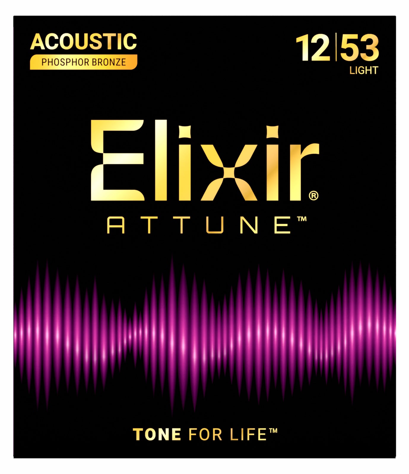 Jeu de Cordes Guitare Acoustique – Elixir 21052 Phosphor Bronze Light 12-53