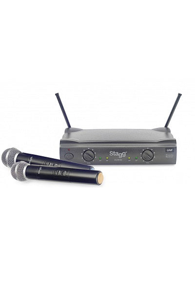 STAGG SUW50 – Système de microphones à main sans fil UHF True Diversity 2 canaux