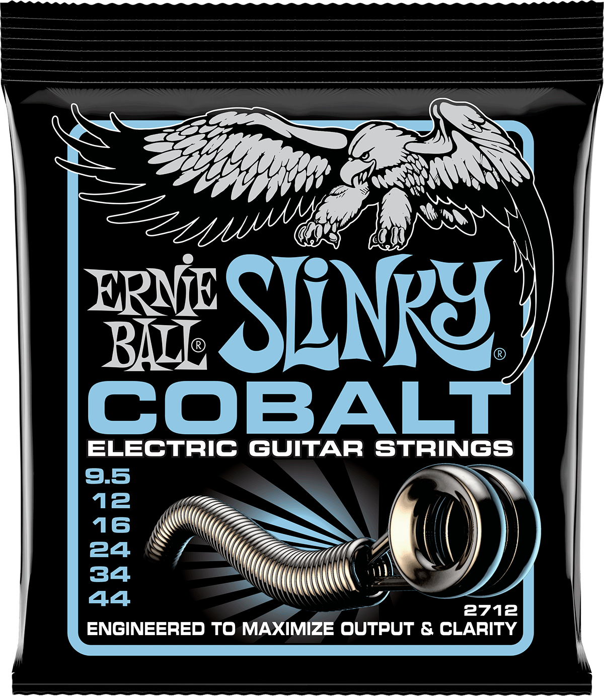 Jeu de cordes guitare électrique Ernie Ball 2712 Cobalt Primo Slinky 9.5–44