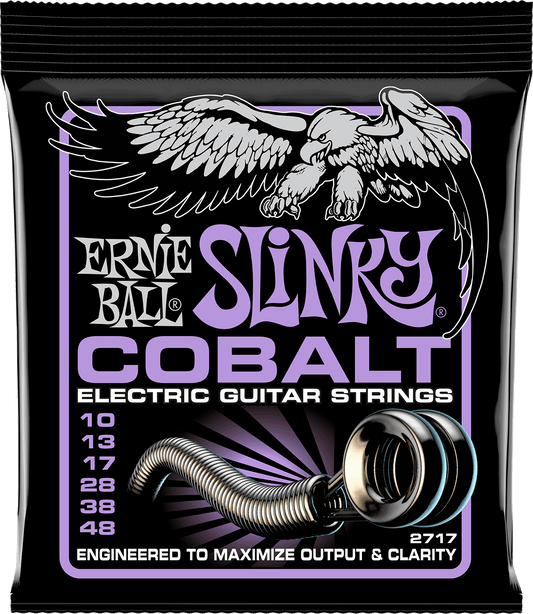 Jeu de cordes guitare électrique Ernie Ball 2717 Slinky Cobalt Ultra Slinky 10-48