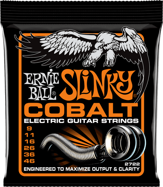 Jeu de cordes guitare électrique Ernie Ball 2722 Cobalt Hybrid Slinky 09-46