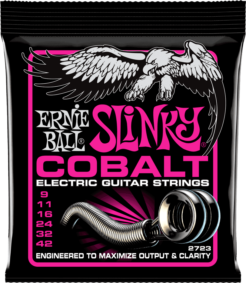 Jeu de cordes guitare électrique Ernie Ball 2723 Cobalt Super Slinky 09-42