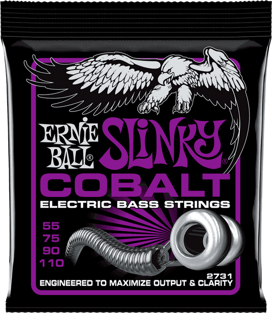 Jeu de Cordes Basse Cobalt – Power Slinky 55-75-90-110 ERNIE BALL 2731