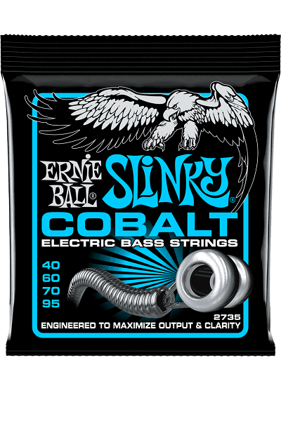 Jeu de Cordes Basse Cobalt Extra Slinky 40-60-70-95 – ERNIE BALL 2735