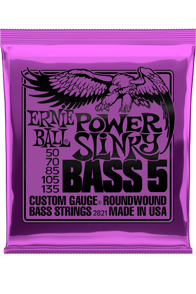 Jeu de Cordes Basse 5 Cordes – Power Slinky 50-70-85-105-135 ERNIE BALL 2821