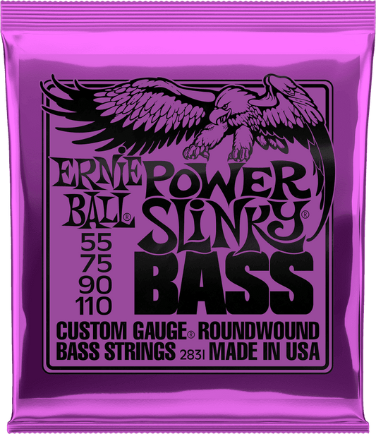 Jeu de Cordes Basse – Power Slinky 55-75-90-110 ERNIE BALL 2831