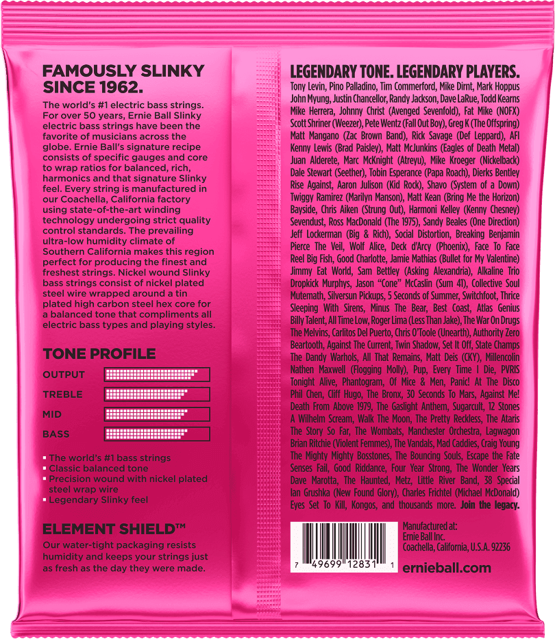 Jeu de Cordes Basse – Ernie Ball Super Slinky 45-65-80-100 2834