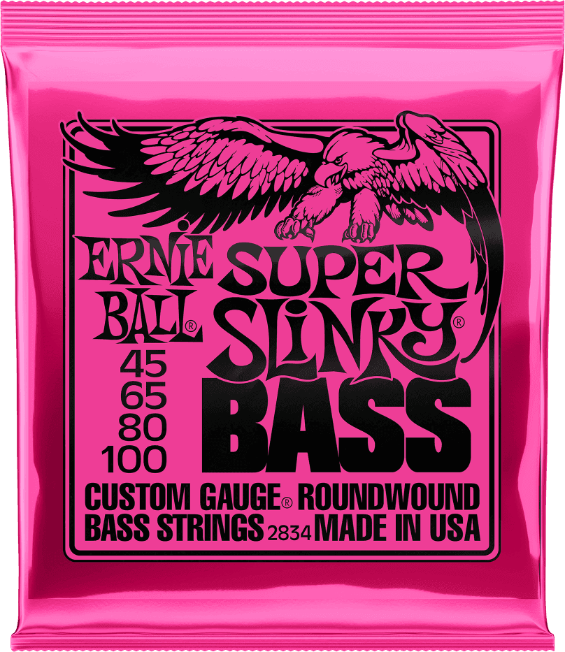 Jeu de Cordes Basse – Ernie Ball Super Slinky 45-65-80-100 2834