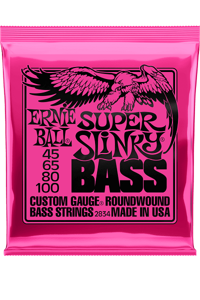 Jeu de Cordes Basse – Ernie Ball Super Slinky 45-65-80-100 2834