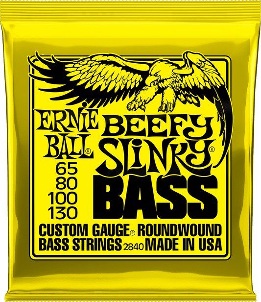 Jeu de Cordes Basse – Ernie Ball Beefy Slinky 65-80-100-130 2840