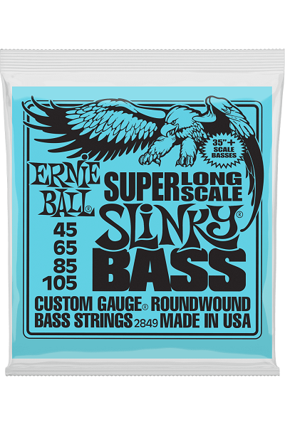 Jeu de Cordes Basse Super Long Scale – Ernie Ball Slinky 45-65-85-105 2849