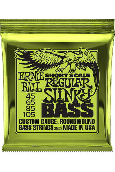 Jeu de Cordes Basse – Ernie Ball Regular Slinky Short Scale 45-65-85-105 2852