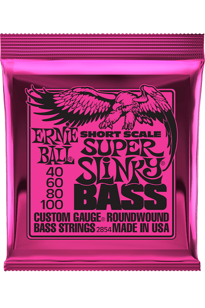 Jeu de Cordes Basse Short Scale – Ernie Ball Super Slinky 40-60-80-100 2854
