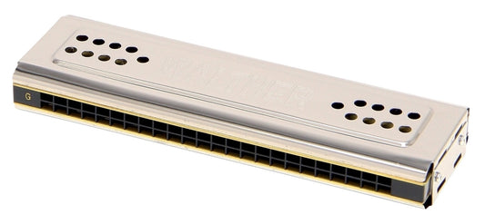 Harmonica diatonique vibrato double WALTHER 96 notes SOL / DO
