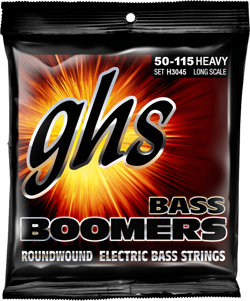 Jeu de cordes basse électrique GHS H3045 Boomers File Rond Long Scale Heavy 50-115