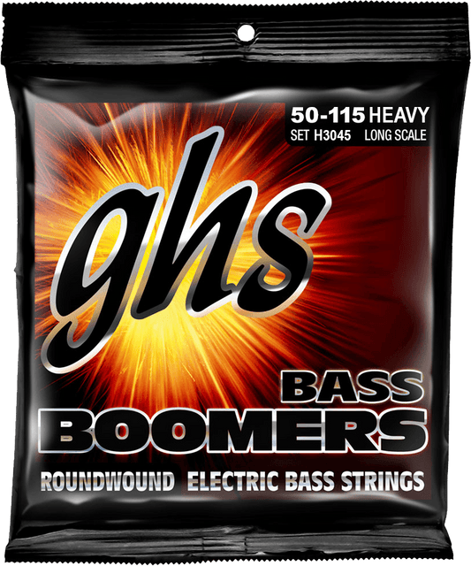 Jeu de cordes basse électrique GHS H3045 Boomers File Rond Long Scale Heavy 50-115