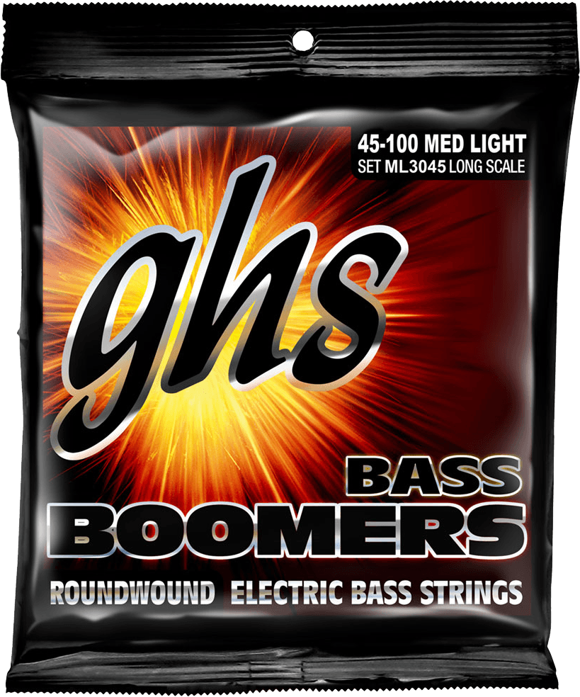 Jeu de cordes basse électrique GHS Boomers ML3045 – Filet rond Long Scale 45-100
