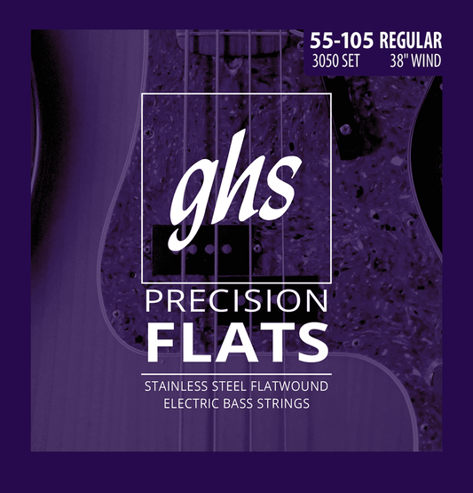 Jeu de cordes basse électrique GHS 3050 Precision Flats Regular 55-105