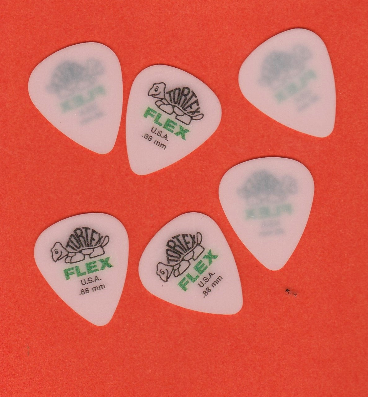Médiators Dunlop TORTEX FLEX STANDARD 0.88 mm - LOT DE 6