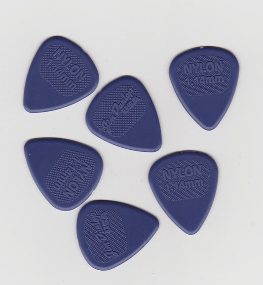 Médiators Dunlop NYLON MIDI 114 mm - LOT DE 6