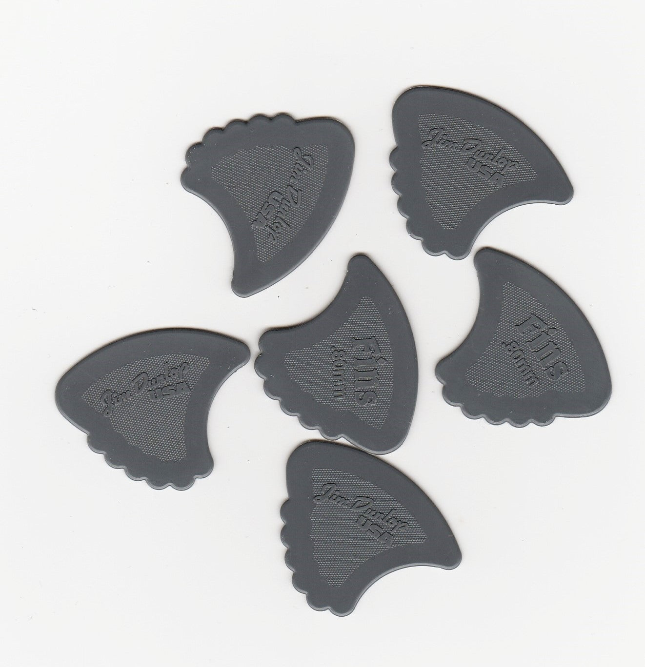 Médiators Dunlop NYLON NYLON FIN 0.80mm - LOT DE 6 444R80