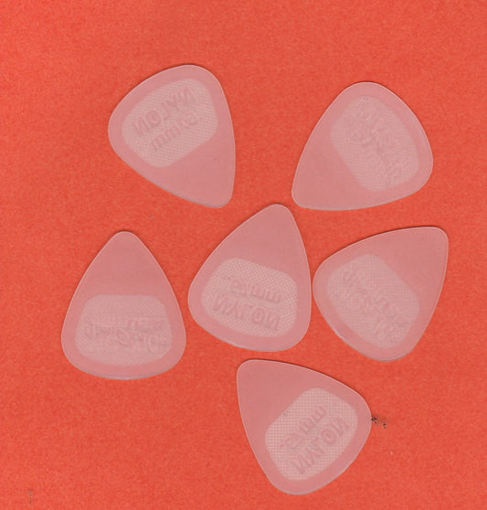 Médiators Dunlop nylon Glow standard 0.67mm - LOT DE 6