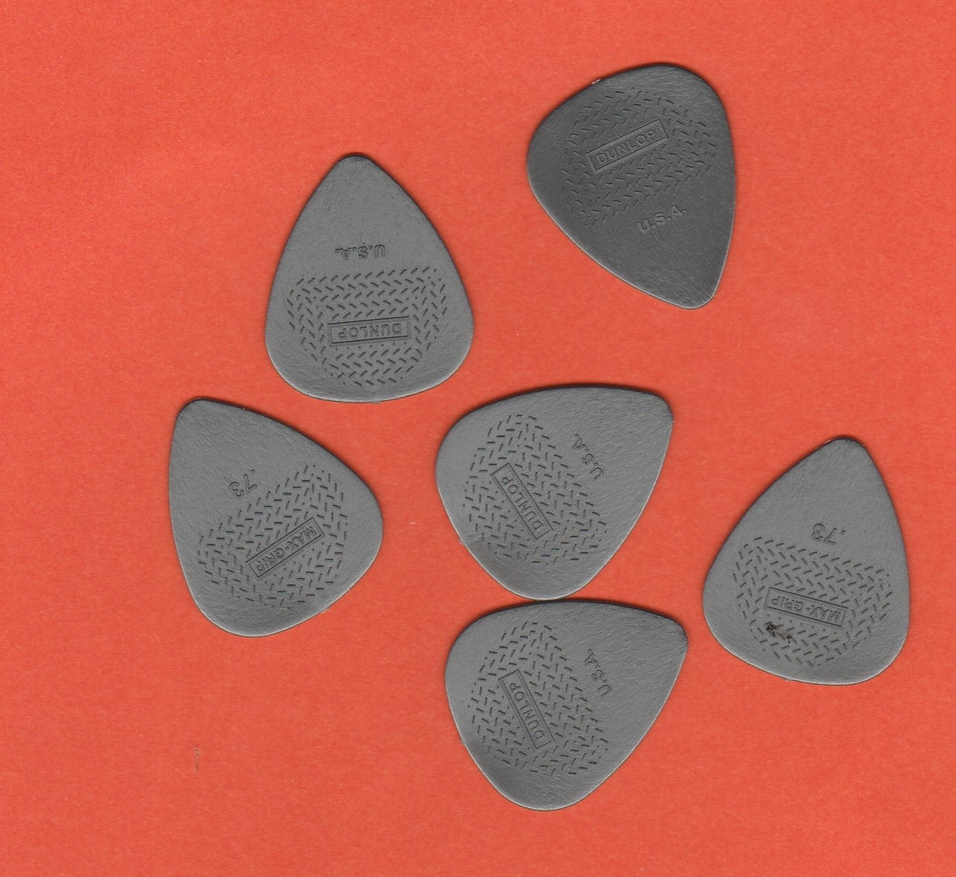 Médiators Dunlop Maxi grip 0.73mm - LOT DE 6