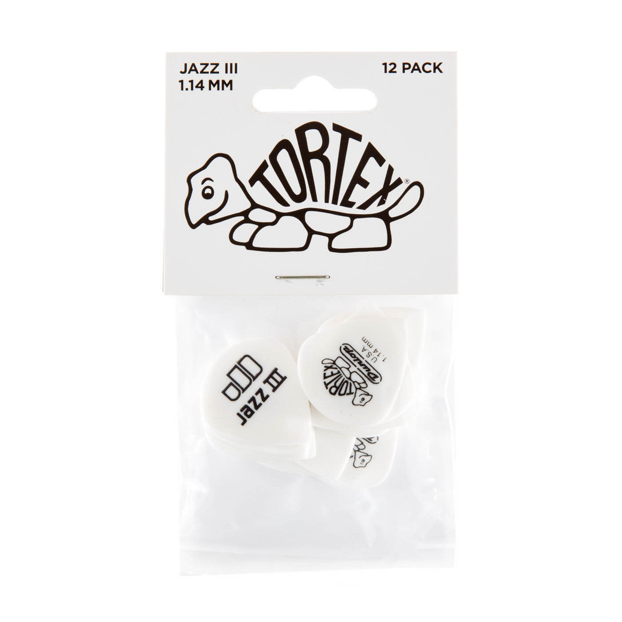 Player’s Pack de 12 médiators Dunlop Tortex Jazz 1.14 mm 478P114