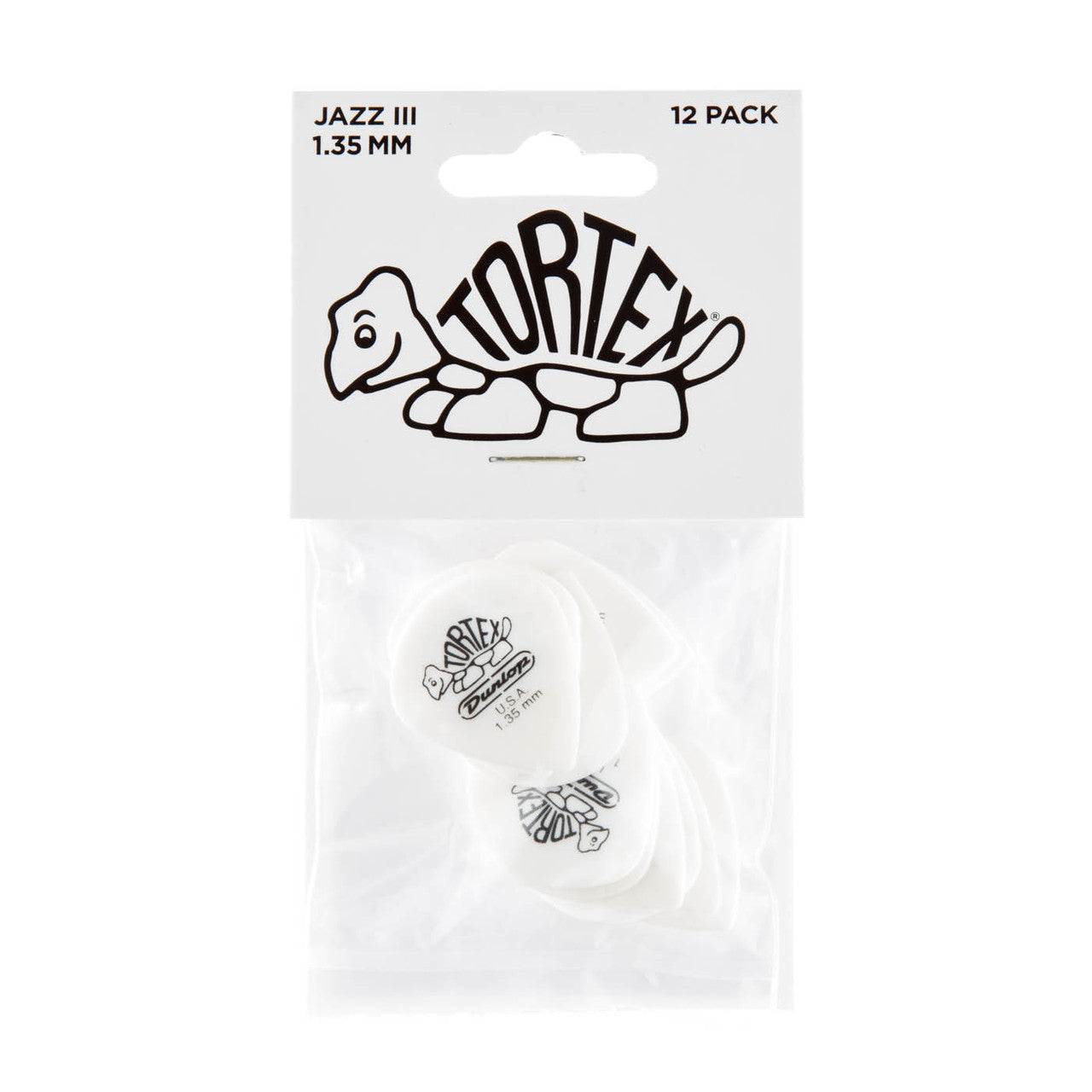 Player’s Pack de 12 médiators Dunlop Tortex Jazz 1.35 mm 478P135