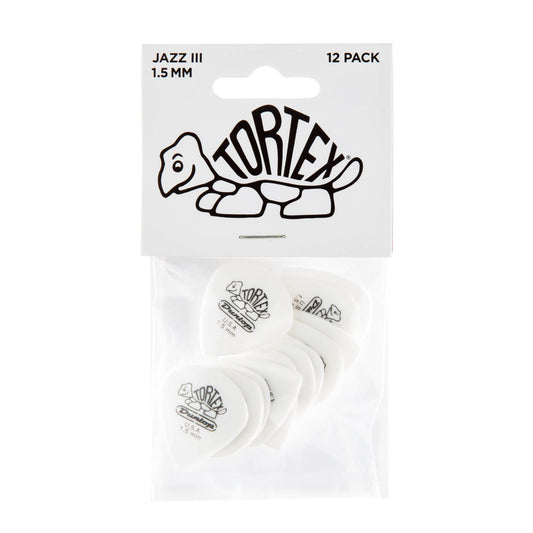 Player’s Pack de 12 médiators Dunlop Tortex Jazz 1.50 mm 478P150