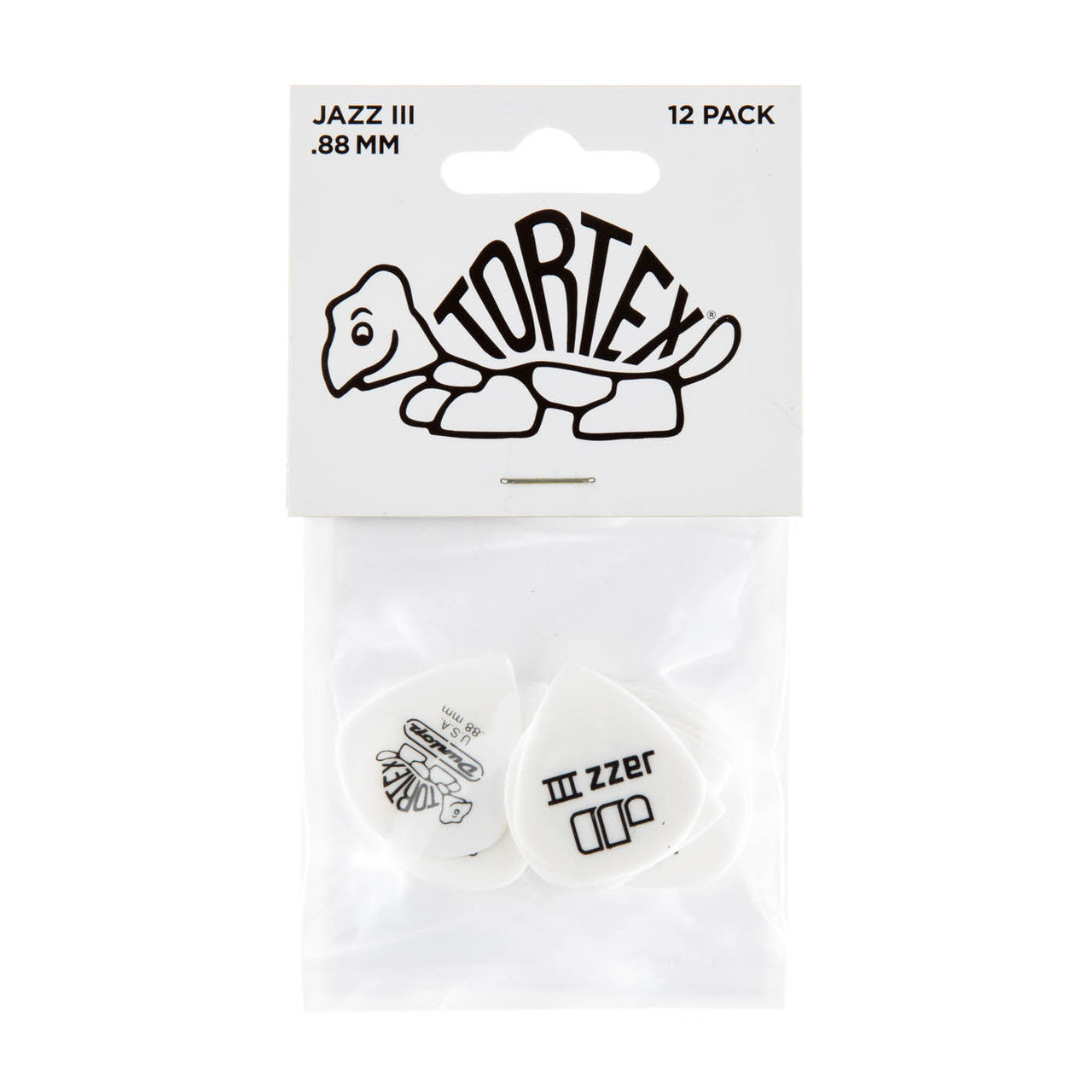 Player’s Pack de 12 médiators Dunlop Tortex Jazz 0.88 mm 478P88