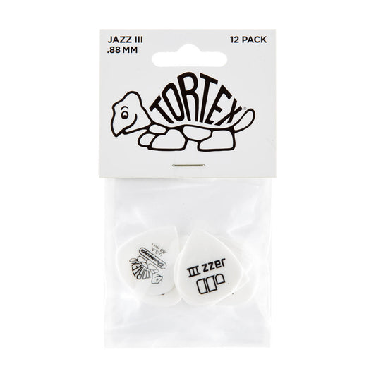 Player’s Pack de 12 médiators Dunlop Tortex Jazz 0.88 mm 478P88