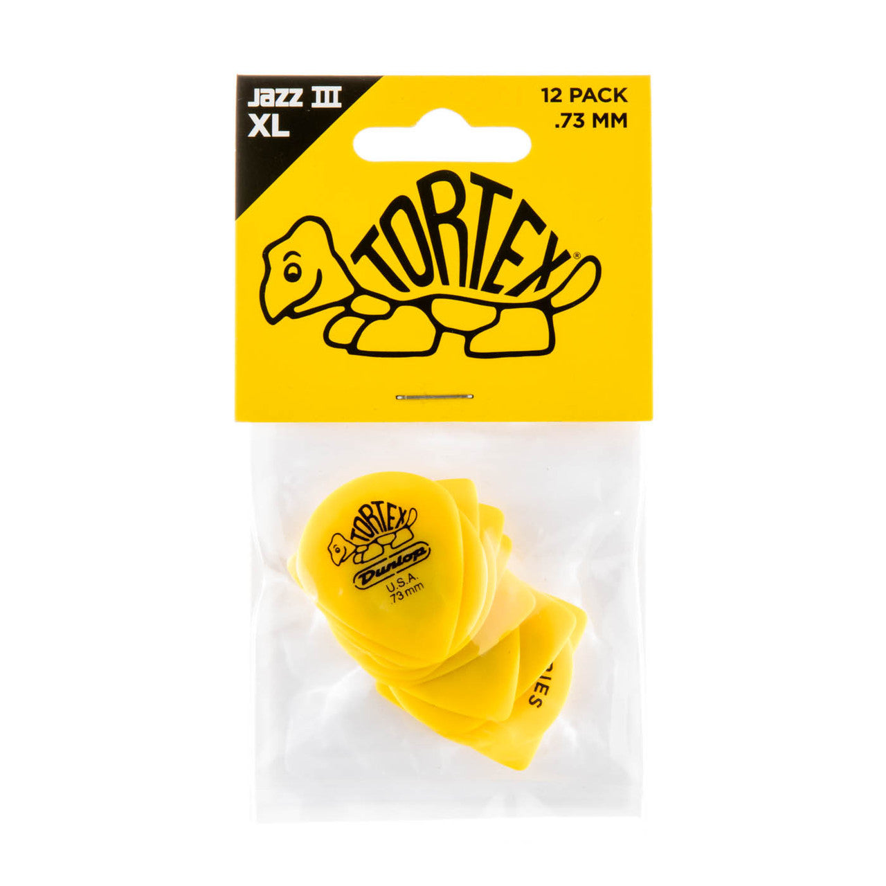 Players Pack de 12 médiators Dunlop Tortex Jazz III XL 0.73 mm 498P73