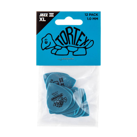 Player’s Pack de 12 médiators Dunlop Tortex Jazz III XL 1.00 mm 498P100