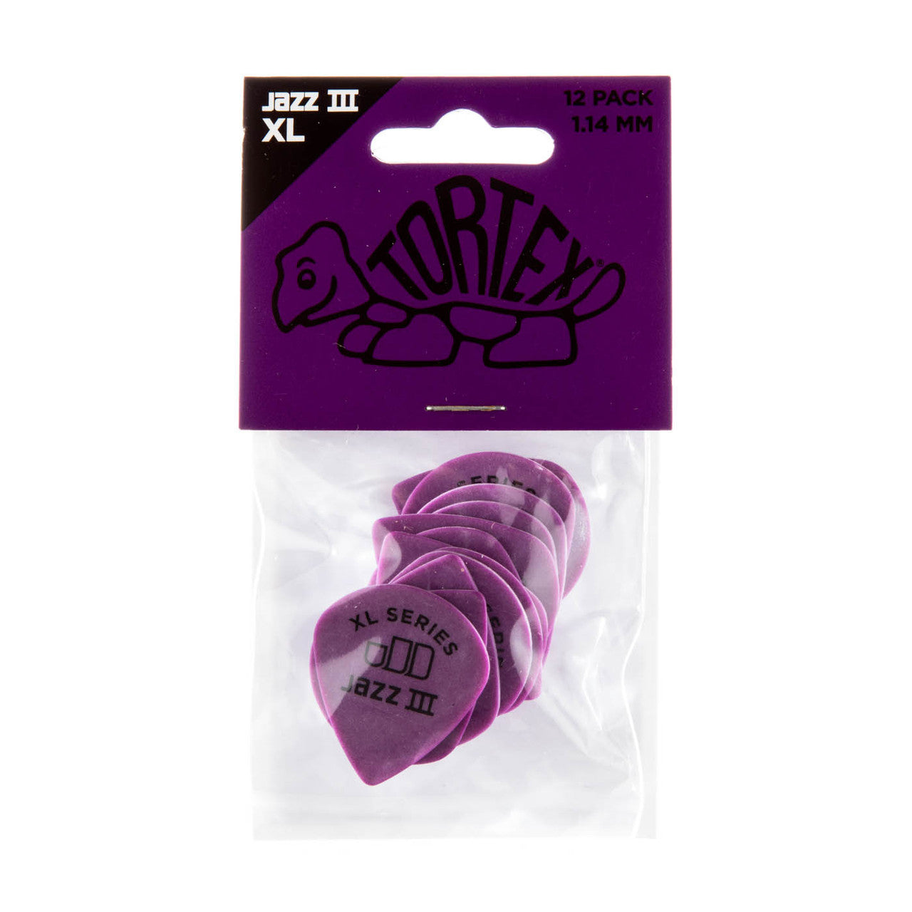 Player’s Pack de 12 médiators Dunlop Tortex Jazz III XL 1.14 mm 498P114