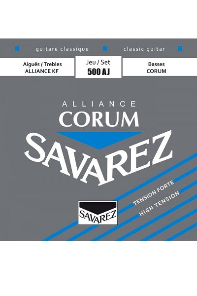 SAVAREZ 500AJ Alliance Corum Bleu Tirant Fort – Jeu de cordes guitare classique