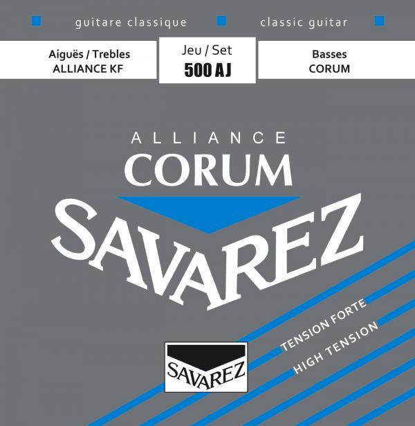 SAVAREZ 500AJ Alliance Corum Bleu Tirant Fort – Jeu de cordes guitare classique