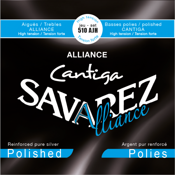 SAVAREZ 510ARH Cantiga Rouge Tirant Normal Polies – Jeu de cordes guitare classique