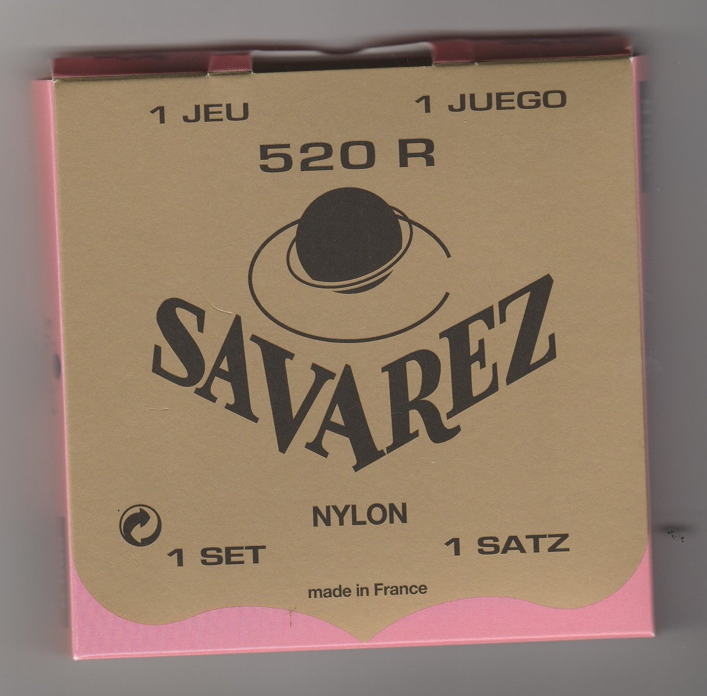 JEU DE CORDES GUITARE CLASSIQUE SAVAREZ 520R TRADITIONNELLE ROUGE tirant normal