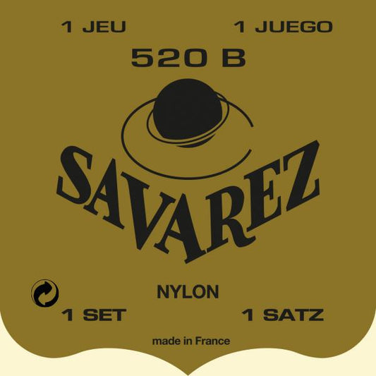 SAVAREZ 520B Traditionnelle Blanc Tirant Faible – Jeu de cordes guitare classique