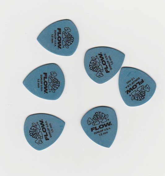 Mediator tortex flow 1.00 mm dunlop  - .lot de 6