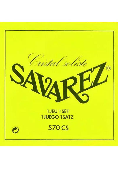 SAVAREZ 570CS Cristal Jaune Tirant Fort – Jeu de cordes guitare classique