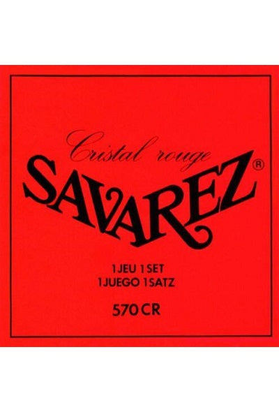 SAVAREZ 570CR Cristal Rouge Tirant Normal – Jeu de cordes guitare classique