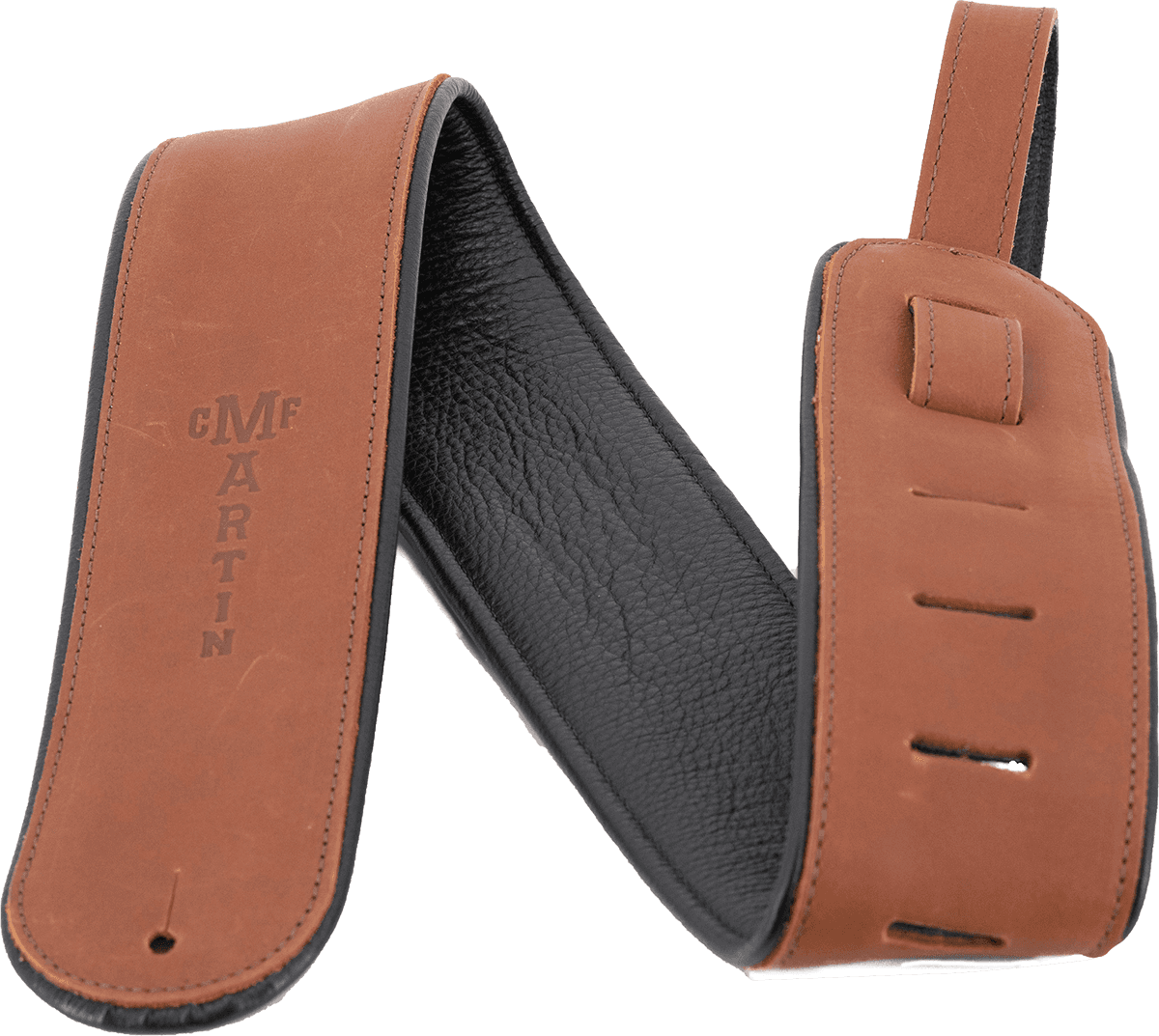 Courroie guitare Deluxe Cuir Marron MARTIN A0028