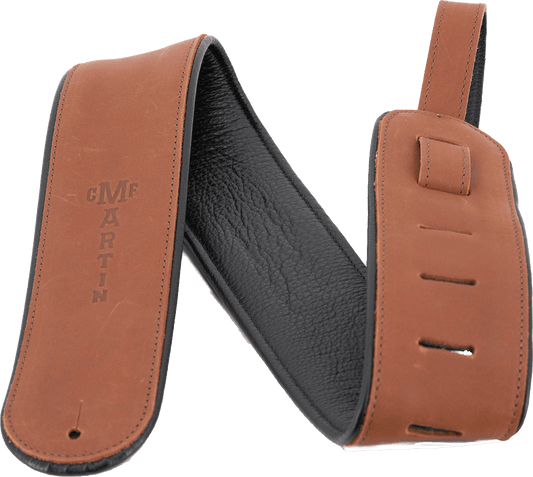Courroie guitare Deluxe Cuir Marron MARTIN A0028