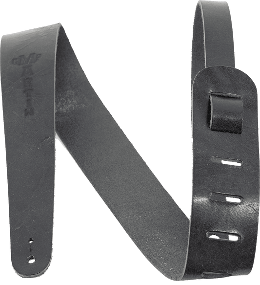 Courroie guitare cuir vintage noire MARTIN A0064 – Largeur 5 cm